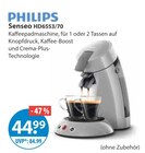 Senseo HD6553/70 Angebote von Philips bei V-Markt Kaufbeuren für 44,99 €