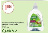Liquide vaisselle écologique Peaux Sensibles * - CASINO AVENIR dans le catalogue Casino Supermarchés