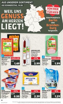 Milch im Kaufland Prospekt "KNÜLLER" mit 58 Seiten (Cottbus)