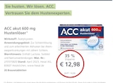 ACC akut 600 mg Hustenlöser bei LINDA Premiumapotheke im Lichtenau Prospekt für 12,98 €