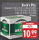 Beck's Pils Angebote von Beck's bei E center Marl für 10,99 €