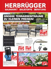 Aktueller Herbrügger Baumarkt Prospekt in Unna und Umgebung, "GROSSE TERRASSENTRÄUME ZU KLEINEN PREISEN!" mit 16 Seiten, 26.04.2025 - 03.05.2025