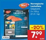 Aktuelles Norwegische Lachsfilets Angebot bei Netto Marken-Discount in Solingen (Klingenstadt) ab 7,99 €