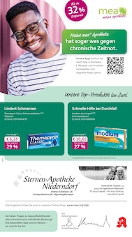 Aktueller mea - meine apotheke Prospekt (Weisendorf, 4 Seiten zum blättern mea - meine apotheke Prospekt Unsere Juni-Angebote mit 4 Seiten