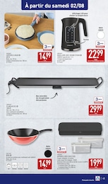 Prix et réduction Poêle dans le prospectus Aldi en cours Offre Poêle dans le catalogue Aldi du moment à la page 43