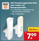 LED Orientierungsleuchte flach oder modern mit Bewegungsmelder von star im aktuellen Netto Marken-Discount Prospekt