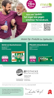Aktueller mea - meine apotheke Prospekt "Unsere September-Angebote" Seite 1 von 4 Seiten für Rheinhausen