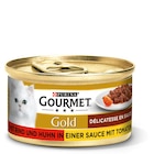 Aktuelles GOURMET Gold Délicatesse en Sauce mit Rind und Huhn in einer Sauce mit Tomaten 85 g Angebot bei Zookauf in Neuss ab 0,49 €