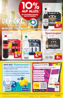 Gerolsteiner im Netto Marken-Discount Prospekt "Wiedereröffnung - 10% auf ALLES" mit 4 Seiten (Mönchengladbach)