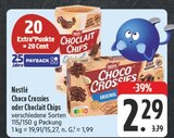 Choco Crossies oder Choclait Chips im Angebot bei EDEKA in Ansbach Choco Crossies oder Choclait Chips Angebote von Nestlé bei EDEKA Ansbach für 2,29 €
