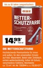 Aktuelles Wetterschutzfarbe Angebot bei OBI in Bergisch Gladbach ab 14,99 €