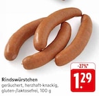 EDEKA Gorxheimertal - Rindswürstchen Angebot im Prospekt Rindswürstchen bei EDEKA im Gorxheimertal Prospekt für 1,29 €