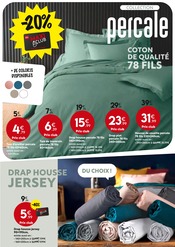 Drap-Housse Angebote im Prospekt "LINGE DE MAISON : DU STYLE à petits prix !" von Maxi Bazar auf Seite 7