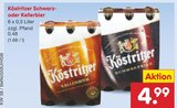Schwarz oder Kellerbier Angebote von Köstritzer bei Netto Marken-Discount Ingolstadt für 4,99 €
