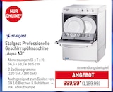 Professionelle Geschirrspülmaschine „Aqua A3“ von Stalgast im aktuellen METRO Prospekt