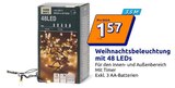 Weihnachtsbeleuchtung mit 48 LEDs Angebote bei Action Bad Langensalza für 1,57 €