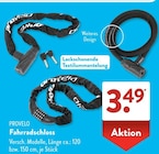 Fahrradschloss im Angebot bei ALDI SÜD in Esslingen Fahrradschloss Angebote von PROVELO bei ALDI SÜD Esslingen für 3,49 €