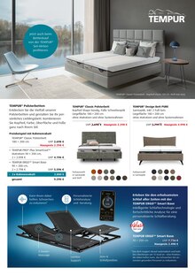 Matratze im Möbel Inhofer Prospekt "TEMPUR FACHBERATERTAGE" mit 4 Seiten (Ulm)