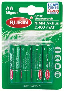 Akkus Mignon AA oder Mignon AA bei Rossmann in Frechen Akkus Mignon AA oder Mignon AA im Angebot bei Rossmann Frechen für 3,99 €