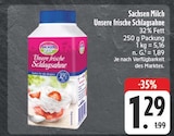 Unsere frische Schlagsahne im Angebot bei EDEKA in Freital Unsere frische Schlagsahne Angebote von Sachsen Milch bei EDEKA Freital für 1,29 €