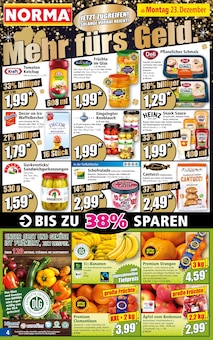 Bio Bananen im Norma Prospekt "Mehr fürs Geld" mit 10 Seiten (München)