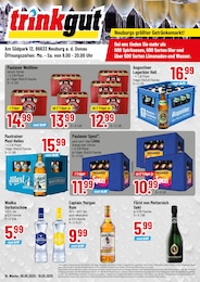 Trinkgut Prospekt für Neuburg mit 4 Seiten Trinkgut Prospekt für Neuburg: "Neuburgs größter Getränkemarkt!", 4 Seiten, 05.05.2025 - 10.05.2025