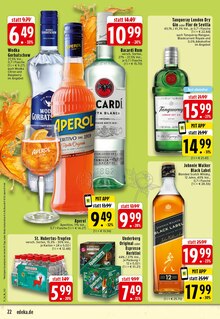 Vodka im EDEKA Prospekt "Aktuelle Angebote" mit 28 Seiten (Osnabrück)