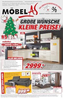 Möbel AS Prospekt GROßE WÜNSCHE - KLEINE PREISE! mit  Seiten