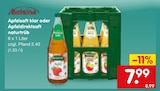 Apfelsaft klar im Angebot bei Netto Marken-Discount in Reutlingen Apfelsaft klar Angebote von Belsina bei Netto Marken-Discount Reutlingen für 7,99 €