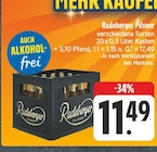 Pilsner Angebote von Radeberger bei EDEKA Hoyerswerda für 11,49 €