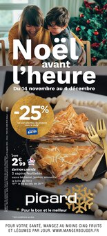Catalogue Picard à Lens cette semaine, valable du 14/11/2022 au 04/12/2022 Prospectus Picard à Lens, "Noël avant l'heure", 12 pages de promos valables du 14/11/2022 au 04/12/2022