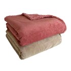 Plaid Coral Sherpa Actuel - Auchan Hypermarché à Clichy Plaid Coral Sherpa Actuel en promo chez Auchan Hypermarché Clichy à 14,99 €