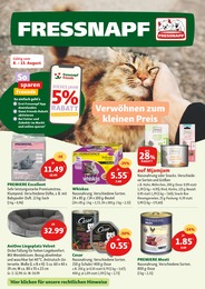 Fressnapf Prospekt für Wermelskirchen mit 22 Seiten Fressnapf Prospekt für Wermelskirchen: "So sparen Freunde", 22 Seiten, 08.08.2022 - 13.08.2022