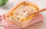 Tagliatelles carbonara ou gratin de pâtes bacon 3 fromages ou gratin dauphinois jambon dans le catalogue U Express