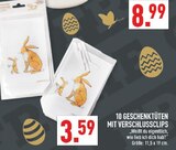 10 Geschenktüten mit Verschlussclips Angebote bei Marktkauf Gelsenkirchen für 3,59 €