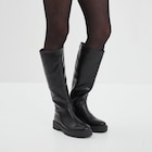 Bottes semelle chunky noir femme dans le catalogue La Halle