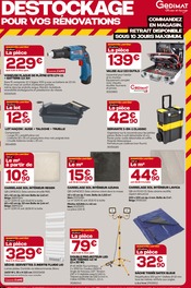 Valise en promo dans le catalogue Gedimat à la page 14