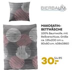 Makosatin-Bettwäsche von Bierbaum im aktuellen Möbel Kraft Prospekt