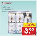 Pils von Krombacher für 3,99 € bei Netto Marken-Discount im Angebot Pils von Krombacher im aktuellen Netto Marken-Discount Prospekt