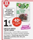 Lentilles Vertes - NOTRE JARDIN dans le catalogue E.Leclerc