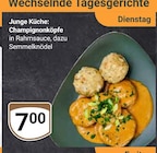 Champignonköpfe in Rahmsauce mit Semmelknödel bei GLOBUS im Waghäusel Prospekt für 7,00 €