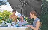 Parasol avec éclairage solaire LED - Lidl à Aulnay-sous-Bois Parasol avec éclairage solaire LED en promo chez Lidl Aulnay-sous-Bois à 69,99 €