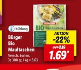 Bio Maultaschen Angebote von Bürger bei Lidl Baden-Baden für 1,69 €