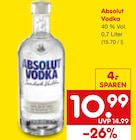 Vodka Angebote von Absolut bei Netto Marken-Discount Herne für 10,99 €