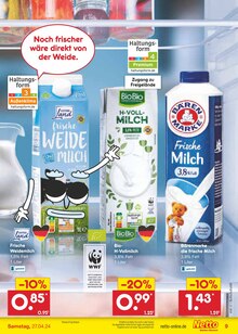Milch im Netto Marken-Discount Prospekt "Aktuelle Angebote" mit 51 Seiten (Bochum)