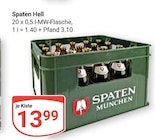 Spaten Hell Angebote von Spaten München bei GLOBUS Oberhausen für 13,99 €