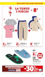Prix et réduction Chaussures Enfant dans le prospectus Super U en cours Offre Chaussures Enfant dans le catalogue Super U du moment à la page 39