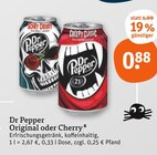 Original im tegut Prospekt Original von Dr Pepper im aktuellen tegut Prospekt für 0,88 €