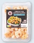 Crevettes Decortiquees Nature ou Sauce Persillade ou Sauce Pimentee - U en promo chez U Express Pau à 2,34 €