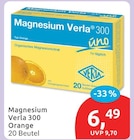 Magnesium Verla 300 Orange von Verla für 6,49 € bei budni im Angebot Magnesium Verla 300 Orange von Verla im aktuellen budni Prospekt